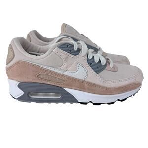 Nike Air‎ Max 90 Premium Sneakers Mens US 5.5 Beige Upper Synthetic DA1641-201